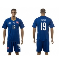 Slovakia #19 Kucka Blue Away Soccer Country Jersey