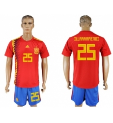 Spain #25 Illarramendi Home Soccer Country Jersey