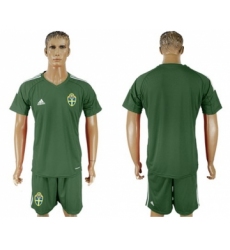 Sweden Blank Green Goalkeeper Soccer Country Jersey