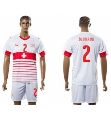Switzerland #2 Djourou Away Soccer Country Jersey
