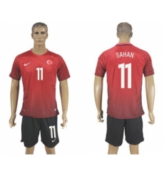 Turkey #11 Sahan Home Soccer Country Jersey