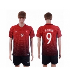 Turkey #9 Tosun Home Soccer Country Jersey