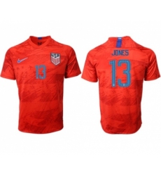 USA #13 Jones Away Soccer Country Jersey