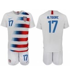 USA #17 Altidore Home Soccer Country Jersey
