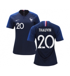 Women's France #20 Thauvin Home Soccer Country Jersey