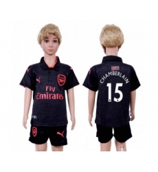 Arsenal #15 Chamberlain Sec Away Kid Soccer Club Jersey