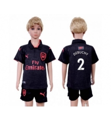 Arsenal #2 Debuchy Sec Away Kid Soccer Club Jersey