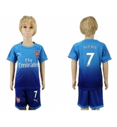 Arsenal #7 Alexis Away Kid Soccer Club Jersey