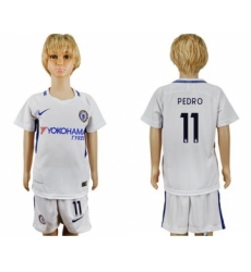 Chelsea #11 Pedro Away Kid Soccer Club Jersey