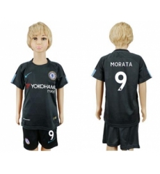 Chelsea #9 Morata Sec Away Kid Soccer Club Jersey