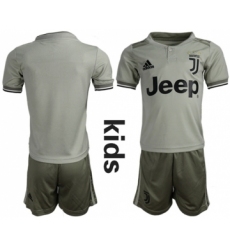 Juventus Blank Away Kid Soccer Club Jersey