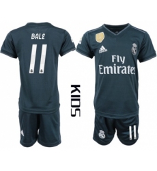 Real Madrid #11 Bale Away Kid Soccer Club Jersey