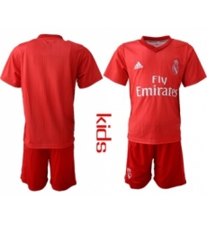 Real Madrid Blank Third Kid Soccer Club Jersey