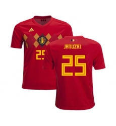 Belgium #25 Januzaj Home Kid Soccer Country Jersey
