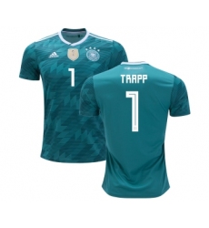Germany #1 Trapp Away Kid Soccer Country Jersey