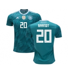 Germany #20 Brandt Away Kid Soccer Country Jersey