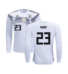 Germany #23 Rudy Home Long Sleeves Kid Soccer Country Jersey