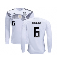 Germany #6 Khedira Home Long Sleeves Kid Soccer Country Jersey
