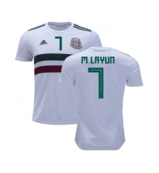 Mexico #7 M.Layun Away Kid Soccer Country Jersey