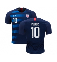 USA #10 Pulisic Away Kid Soccer Country Jersey