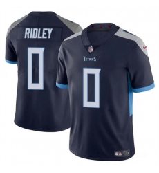 Men's Tennessee Titans #0 Calvin Ridley Navy Vapor Limited Football Stitched Jersey