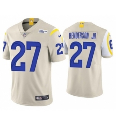 Men's Los Angeles Rams #27 Darrell Henderson Jr. Cream Vapor Untouchable Stitched Football Jersey