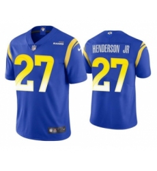Men's Los Angeles Rams #27 Darrell Henderson Jr. Royal Vapor Untouchable Stitched Football Jersey