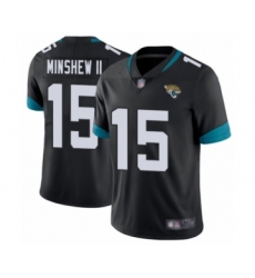Men's Jacksonville Jaguars #15 Gardner Minshew II Black Team Color Vapor Untouchable Limited Player Football Jersey