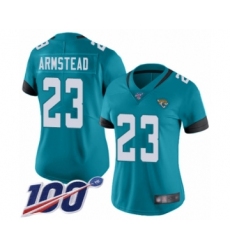 Women's Jacksonville Jaguars #23 Ryquell Armstead Teal Green Alternate Vapor Untouchable Limited Player 100th Season Football Jersey