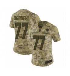 Women's Jacksonville Jaguars #77 Cedric Ogbuehi Limited Olive Camo 2017 Salute to Service Football Jersey