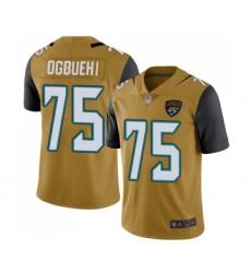 Youth Jacksonville Jaguars #75 Cedric Ogbuehi Limited Gold Rush Vapor Untouchable Football Jersey