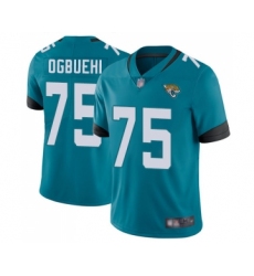Youth Jacksonville Jaguars #75 Cedric Ogbuehi Teal Green Alternate Vapor Untouchable Limited Player Football Jersey
