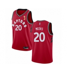 Youth Toronto Raptors #20 Jodie Meeks Swingman Red 2019 Basketball Finals Champions Jersey - Icon Edition