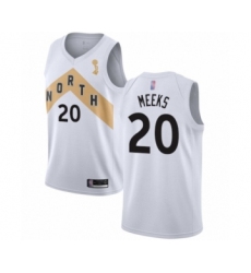 Youth Toronto Raptors #20 Jodie Meeks Swingman White 2019 Basketball Finals Champions Jersey - City Edition