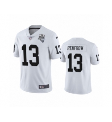Men's Oakland Raiders #13 Hunter Renfrow White 2020 Inaugural Season Vapor Limited Jersey