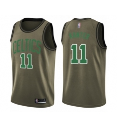 Men's Boston Celtics #11 Enes Kanter Swingman Green Salute to Service Basketball Jersey