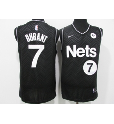 Men's Nike Brooklyn Nets #7 Kevin Durant Black Jersey