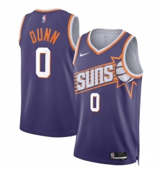 Men's Phoenix Suns #0 Ryan Dunn Purple 2024 Draft Icon Edition Stitched Basketball Jersey