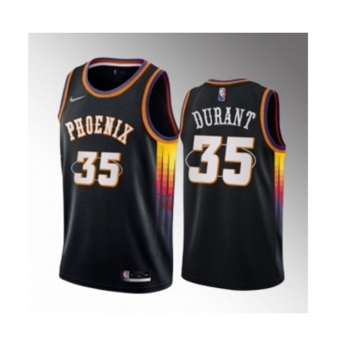 Men's Phoenix Suns #35 Kevin Durant Black 2022-23 Statement Edition Edition Stitched Basketball Jersey