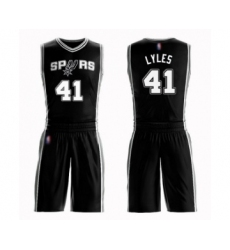 Women's San Antonio Spurs #41 Trey Lyles Swingman Black Basketball Suit Jersey - Icon Edition