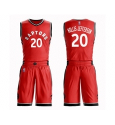 Youth Toronto Raptors #20 Rondae Hollis-Jefferson Swingman Red Basketball Suit Jersey - Icon Edition