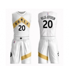Youth Toronto Raptors #20 Rondae Hollis-Jefferson Swingman White Basketball Suit Jersey - City Edition