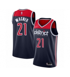 Women's Washington Wizards #21 Moritz Wagner Swingman Navy Blue Finished Basketball Jersey - Statement Edition