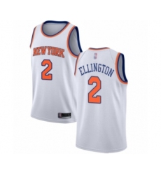 Women's New York Knicks #2 Wayne Ellington Swingman White Basketball Jersey - Association Edition