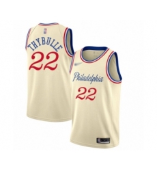 Men's Philadelphia 76ers #22 Mattise Thybulle Swingman Cream Basketball Jersey - 2019 20 City Edition
