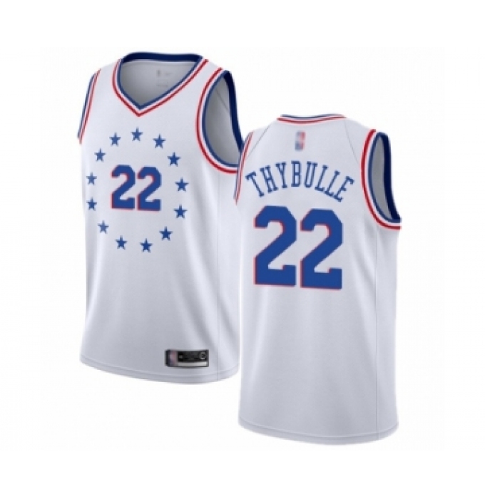 Men's Philadelphia 76ers #22 Mattise Thybulle White Swingman Jersey - Earned Edition