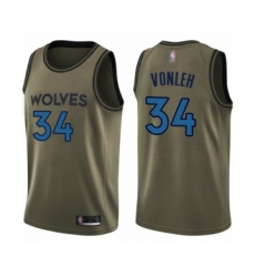 Men's Minnesota Timberwolves #34 Noah Vonleh White Swingman Jersey - Earned Edition