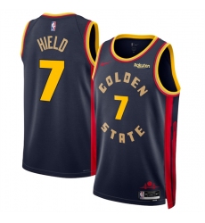 Men's Golden State Warriors #7 Buddy Hield Navy 2024-25 City Edition Stitched Basketball Jersey