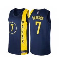 Youth Indiana Pacers #7 Malcolm Brogdon Swingman Navy Blue Basketball Jersey - City Edition