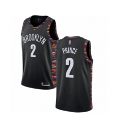 Youth Brooklyn Nets #2 Taurean Prince Swingman Black Basketball Jersey - 2018 19 City Edition